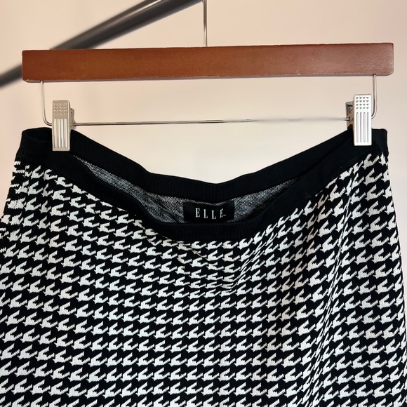 Women’s L ELLE Houndstooth bandage skirt - Picture 1 of 3